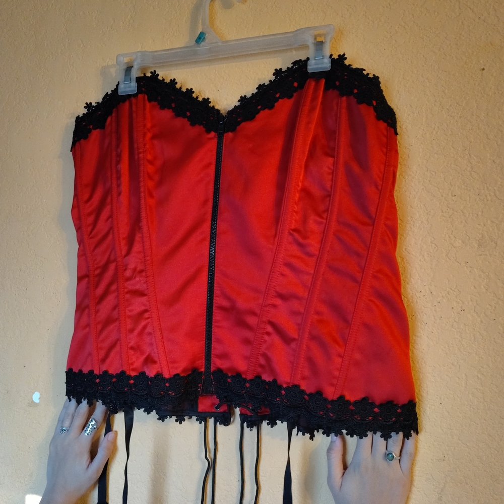 Torrid Red and Black Bandeau Intimates